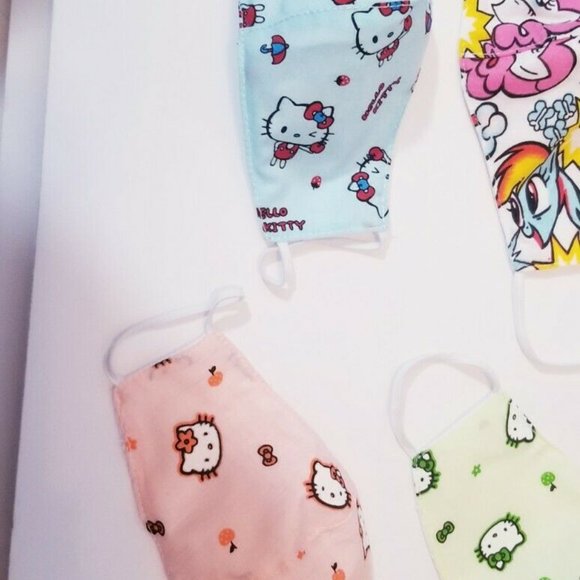 6x HANDMADE Hello kitty cat FACE COVER MASK custom - Picture 9 of 13